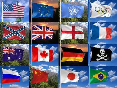 Click to view 3D Realistic Flag Screensaver 2.27 screenshot