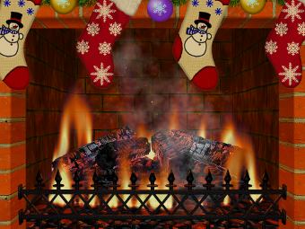 Free Christmas Fireplace Screensaver Download for Windows 7/