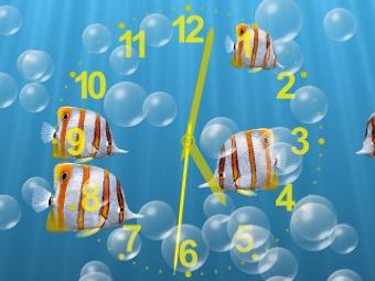 underwater clock screensaver