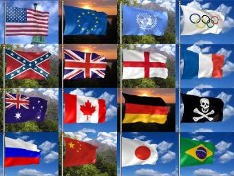 3d flag screen saver