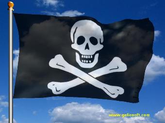 screensaver pirate flag