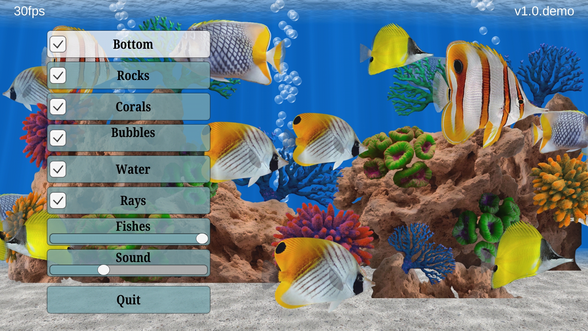 Butterfly Fish Aquarium Android TV