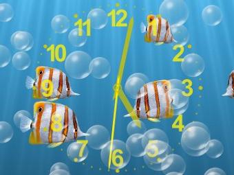 underwater clock screensaver